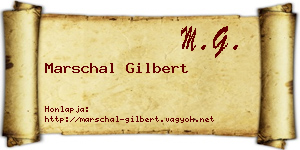 Marschal Gilbert névjegykártya